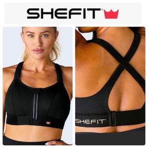 NWOT SHEFIT Womens Ultimate Sports Bra High Impact Black -- Various Sizes